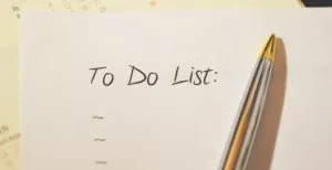 to do list pen and paper